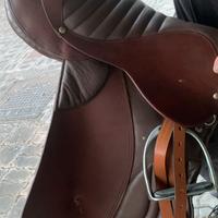  SELLA INGLESE COMPLETA DI BRIGLIE PRATICAMEN