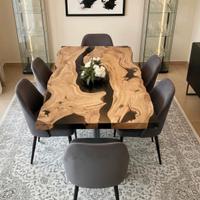 🌿 Tavoli in legno e resina 