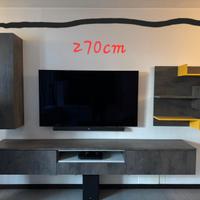 parete attrezzata sala