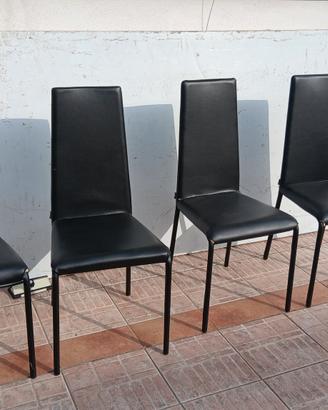4 sedie nere made in italy