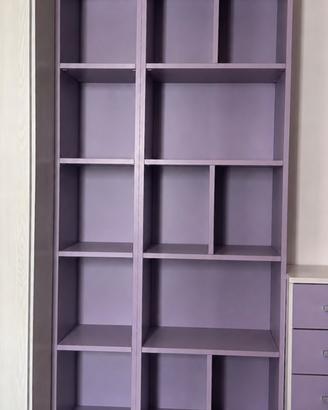 Libreria a cubi - colore lilla