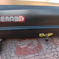 Bauletto portabagagli auto con barre portatutto