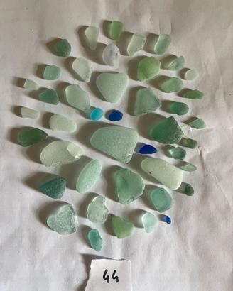 Vetri di mare celesti e azzurri - 5w