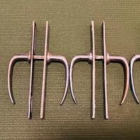 4 coppie maniglie porta interna vintage