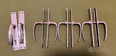 4 coppie maniglie porta interna vintage