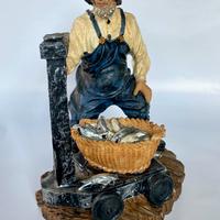 Statuetta Pescatore in acrilico