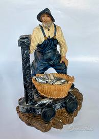 Statuetta Pescatore in acrilico