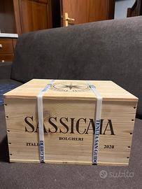 Cassa legno Sassicaia 2020