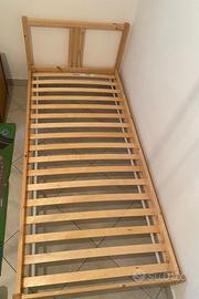 Letto singolo con doghe