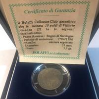 MONETA STORICA  DA 10 SOLDI  VITTORIO  AMEDEO III