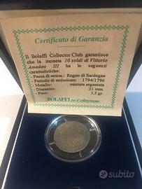 MONETA STORICA  DA 10 SOLDI  VITTORIO  AMEDEO III