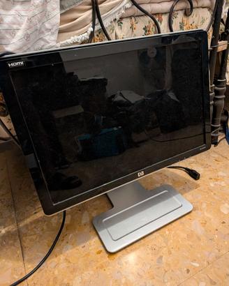 Monitor hp w2207h regolabile in altezza