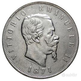 5 Lire Vittorio Emanuele II "Scudone"