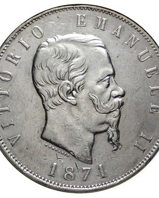 5 Lire Vittorio Emanuele II "Scudone"