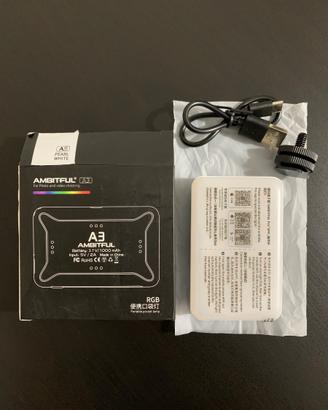 LUCE RGB LED PORTATILE AMBITFUL A3