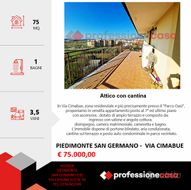 Attico con terrazzo e cantina