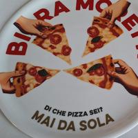 Nuovo piatto pizza da collezione Birra Moretti