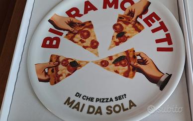 Nuovo piatto pizza da collezione Birra Moretti