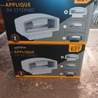 set applique per esterno  ,da parete 