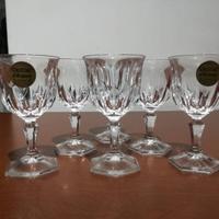 Servizio vintage 6 bicchierini cristal d’Arques
