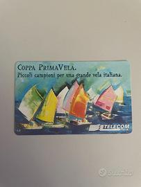 Scheda Telefonica Coppa PrimaVela 5000 Lire