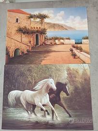 Dipinto olio su tela 25x35cm 