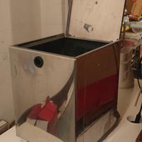 Cestino alluminio sotto lavabo