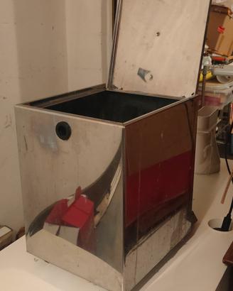 Cestino alluminio sotto lavabo