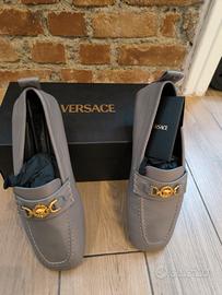 Mocassino Versace grigio 43 originale