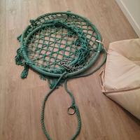 Sedia a dondolo con catena da appendere al soffitt