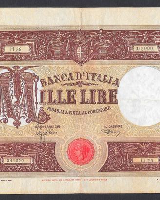 REPUBBLICA SOCIALE ITALIANA 1000 LIRE 06.03.1944