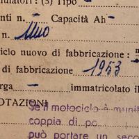Vespa 125 anno 1953