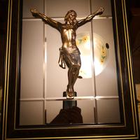 Crocifisso da parete con specchio bisellato