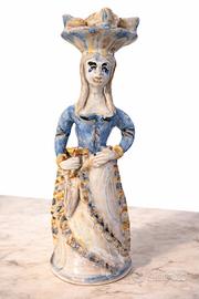 Antica Lumiera in maiolica ceramica Caltagirone 