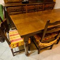 Soggiorno sala taverna Completo legno Massello