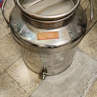 contenitore acciaio inox per olio