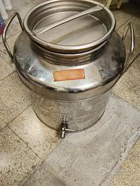 contenitore acciaio inox per olio