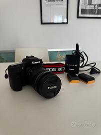 Canon Eos 80D con obiettivo 18-135 USM