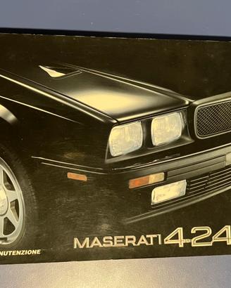 Libretto uso e manutenzione meserati biturbo 424