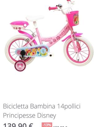 bici principesse Disney 