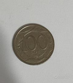 Moneta 100 Lire datata 1993 , Rara