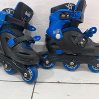 Pattini in linea per bambino, rollers, regolabile,