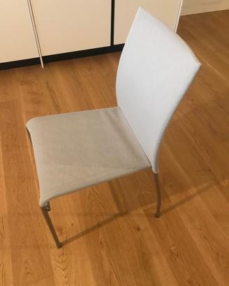 4 Sedie da cucina grigio chiaro