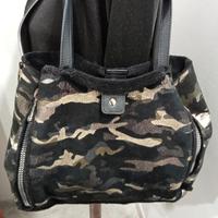 Borsa Lookat in pile mimetico oro marrone beige