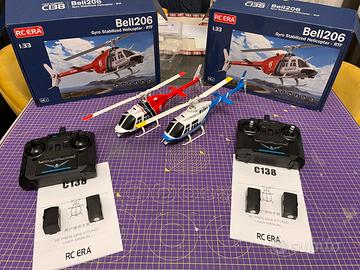 Rc Era Bell 206 Coppia Elicotteri Radiocomandati