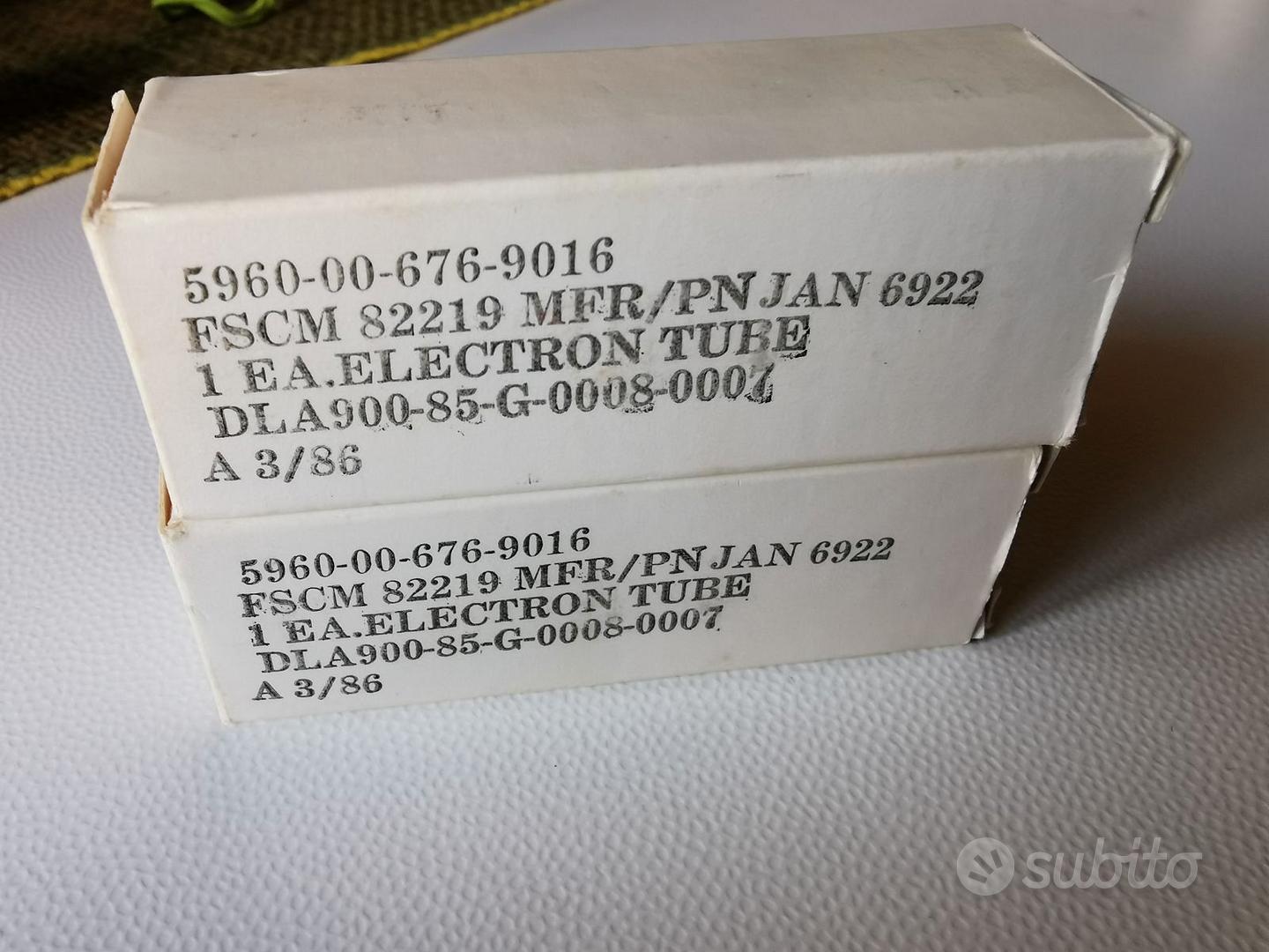 VALVOLE NUOVE ACCOPPIATE 6922-6SN7GTB.- - Audio/Video In vendita a Siracusa