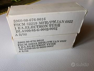 VALVOLE NUOVE ACCOPPIATE 6922-6SN7GTB.-