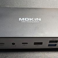 docking station USB C 5 ports, Mokin 16 in 1 dual