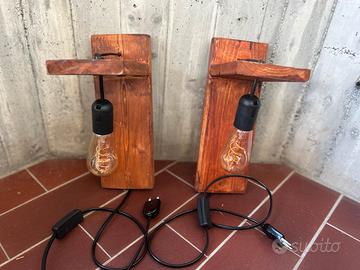 lampade in legno 
