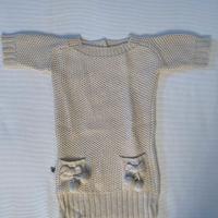 Vestito elegante lana bambina tg 6 anni originale